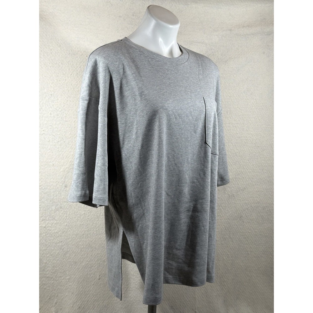 Weekend Max Mara Esedra Womens Large Gray Organic Cotton Tunic Boho Minimalist